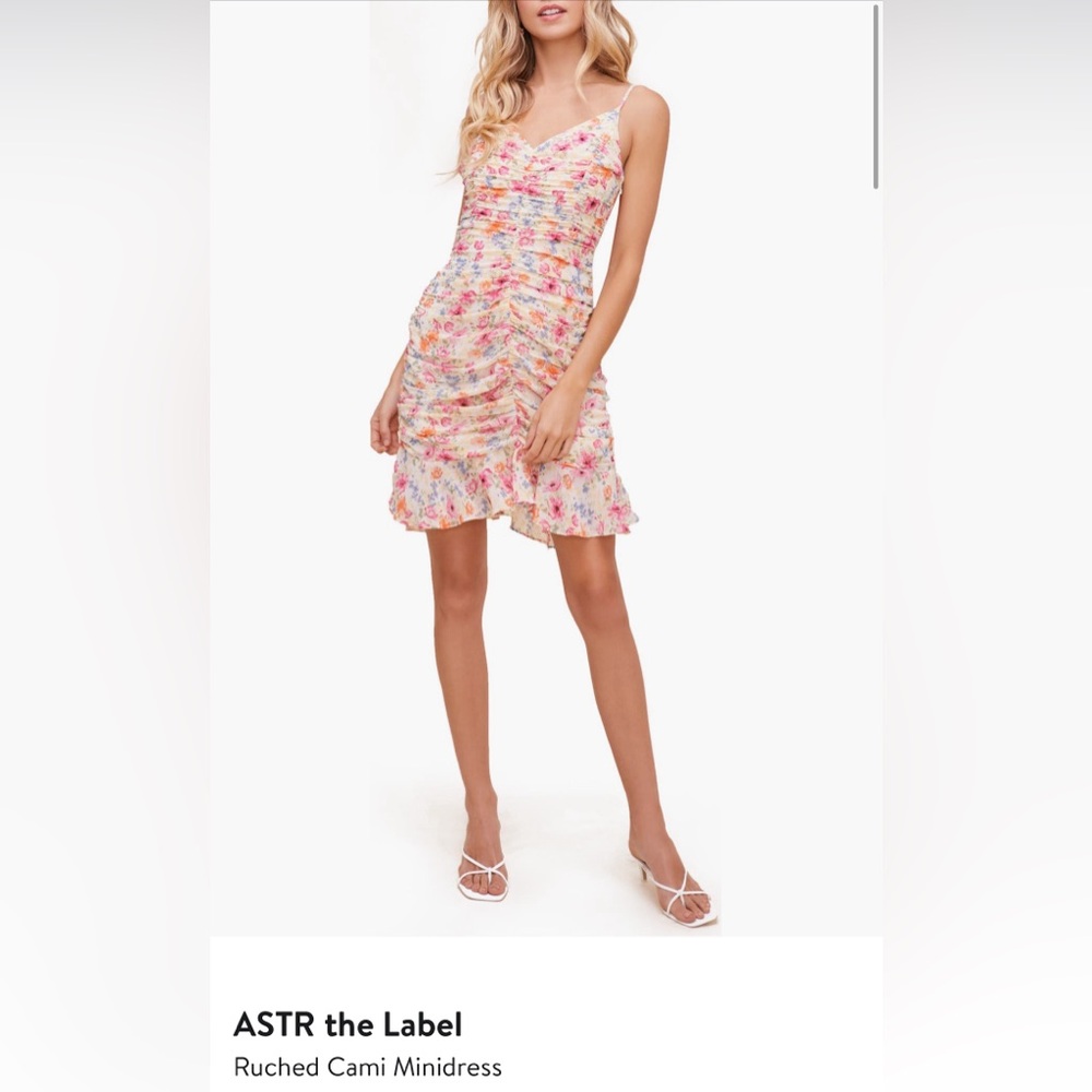 ASTR THE LABEL mini ruched dress